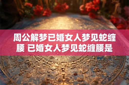 周公解梦已婚女人梦见蛇缠腰 已婚女人梦见蛇缠腰是什么意思