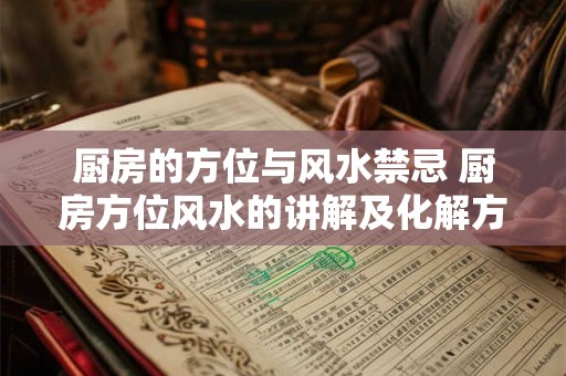 厨房的方位与风水禁忌 厨房方位风水的讲解及化解方法!