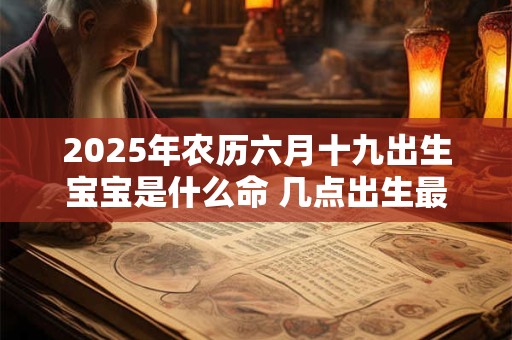 2025年农历六月十九出生宝宝是什么命 几点出生最旺