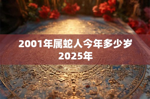 2001年属蛇人今年多少岁2025年