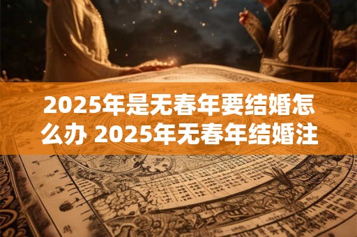 2025年是无春年要结婚怎么办 2025年无春年结婚注意事项