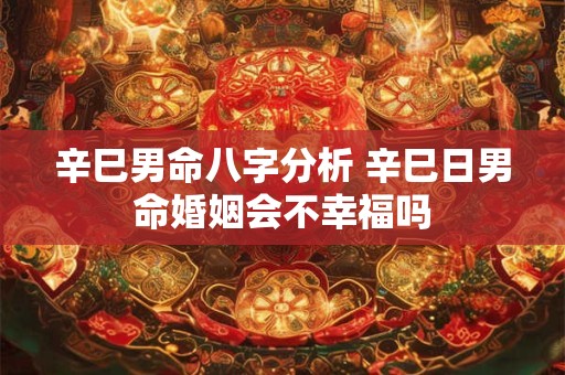 辛巳男命八字分析 辛巳日男命婚姻会不幸福吗