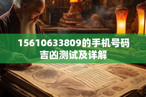 15610633809的手机号码吉凶测试及详解