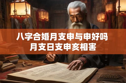 八字合婚月支申与申好吗 月支日支申亥相害