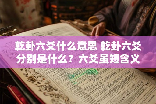乾卦六爻什么意思 乾卦六爻分别是什么？六爻虽短含义深