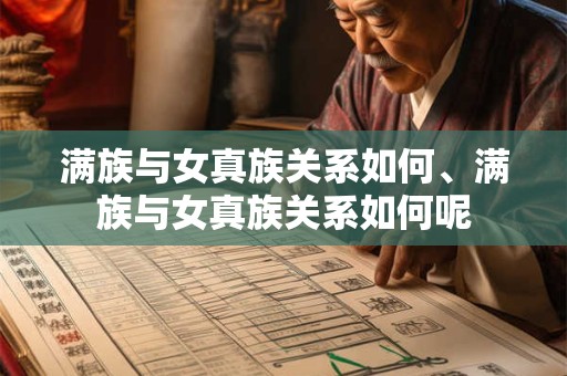满族与女真族关系如何、满族与女真族关系如何呢