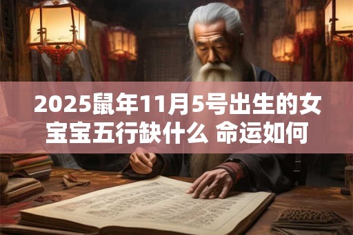 详细阅读:2025鼠年11月5号出生的女宝宝五行缺什么 命运如何 2025鼠年11月5号出生的女宝宝五行缺什么 命运如何