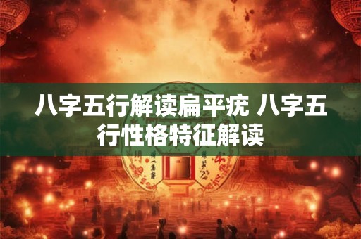 八字五行解读扁平疣 八字五行性格特征解读