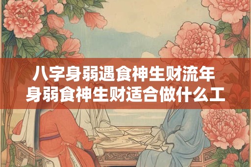 八字身弱遇食神生财流年 身弱食神生财适合做什么工作