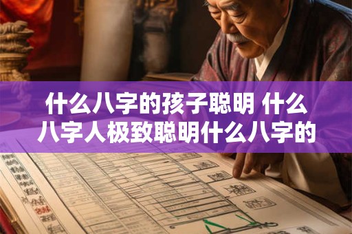 什么八字的孩子聪明 什么八字人极致聪明什么八字的人最聪明