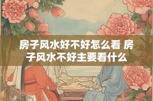 房子风水好不好怎么看 房子风水不好主要看什么