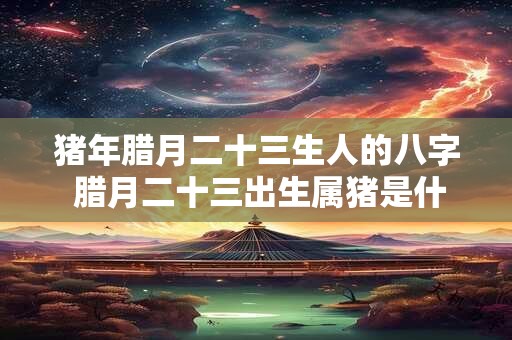 猪年腊月二十三生人的八字 腊月二十三出生属猪是什么命