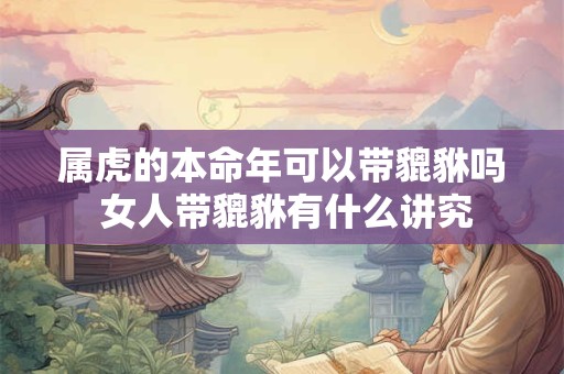 属虎的本命年可以带貔貅吗 女人带貔貅有什么讲究