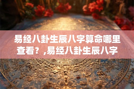 易经八卦生辰八字算命哪里查看？,易经八卦生辰八字算命app