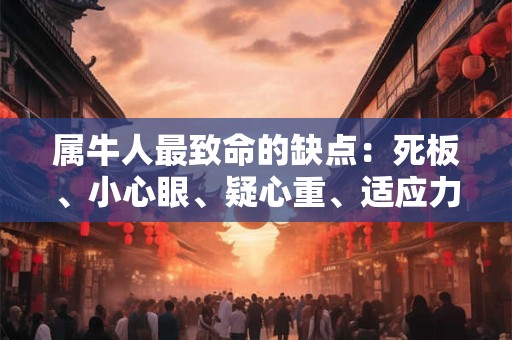 属牛人最致命的缺点：死板、小心眼、疑心重、适应力弱、太单纯