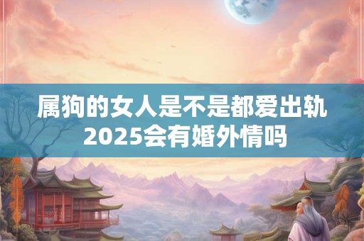 属狗的女人是不是都爱出轨 2025会有婚外情吗