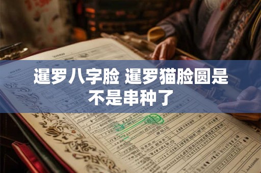 暹罗八字脸 暹罗猫脸圆是不是串种了