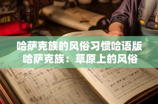 哈萨克族的风俗习惯哈语版 哈萨克族：草原上的风俗习惯