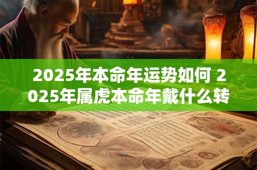2025年本命年运势如何 2025年属虎本命年戴什么转运