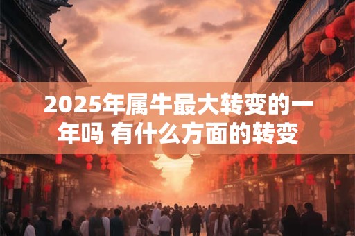 2025年属牛最大转变的一年吗 有什么方面的转变