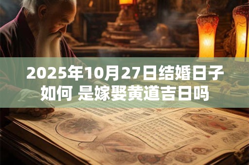 2025年10月27日结婚日子如何 是嫁娶黄道吉日吗