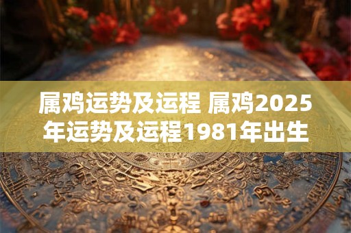 属鸡运势及运程 属鸡2025年运势及运程1981年出生