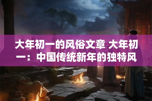 大年初一的风俗文章 大年初一：中国传统新年的独特风俗