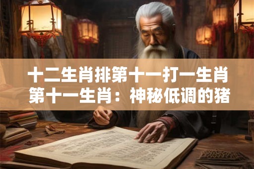 十二生肖排第十一打一生肖 第十一生肖：神秘低调的猪