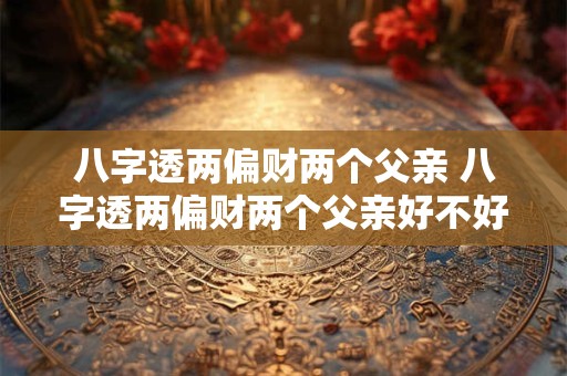 八字透两偏财两个父亲 八字透两偏财两个父亲好不好