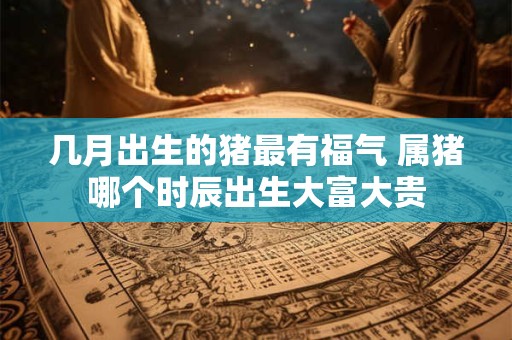 几月出生的猪最有福气 属猪哪个时辰出生大富大贵
