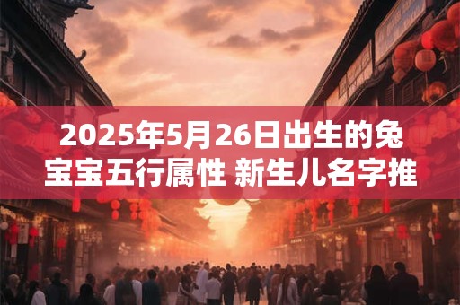 2025年5月26日出生的兔宝宝五行属性 新生儿名字推荐