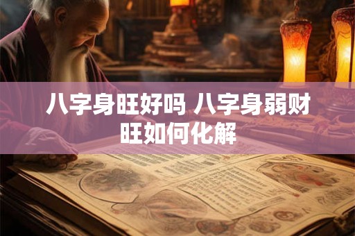 八字身旺好吗 八字身弱财旺如何化解