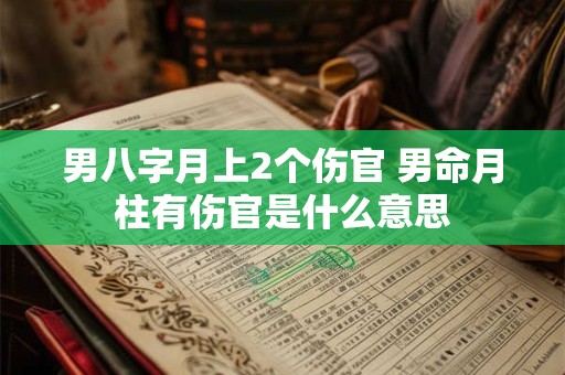 男八字月上2个伤官 男命月柱有伤官是什么意思