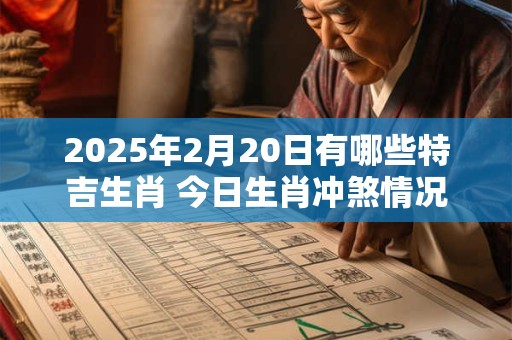 2025年2月20日有哪些特吉生肖 今日生肖冲煞情况