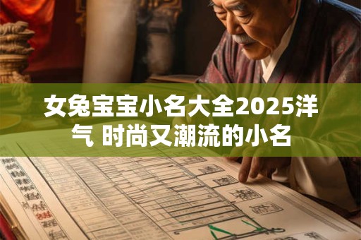 女兔宝宝小名大全2025洋气 时尚又潮流的小名