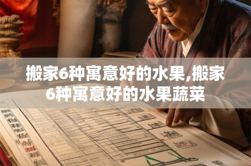 搬家6种寓意好的水果,搬家6种寓意好的水果蔬菜