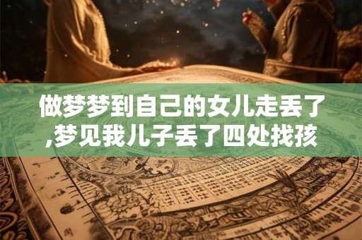 做梦梦到自己的女儿走丢了,梦见我儿子丢了四处找孩子急死我了