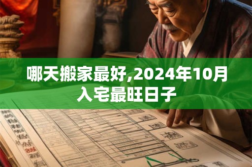 哪天搬家最好,2024年10月入宅最旺日子