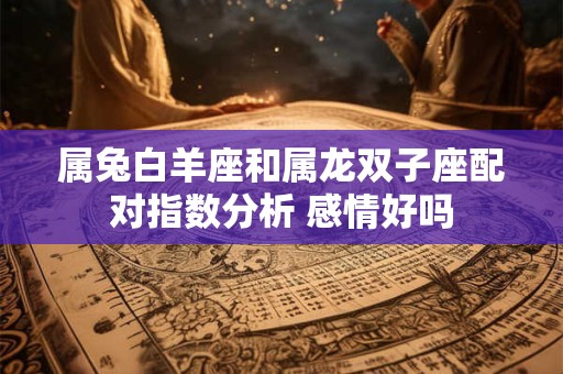 属兔白羊座和属龙双子座配对指数分析 感情好吗