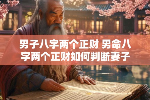 男子八字两个正财 男命八字两个正财如何判断妻子