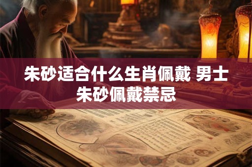 朱砂适合什么生肖佩戴 男士朱砂佩戴禁忌