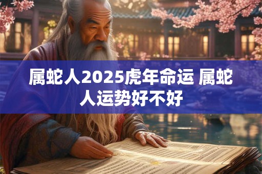 属蛇人2025虎年命运 属蛇人运势好不好