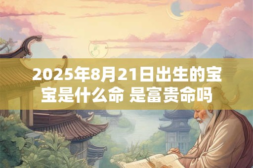 2025年8月21日出生的宝宝是什么命 是富贵命吗