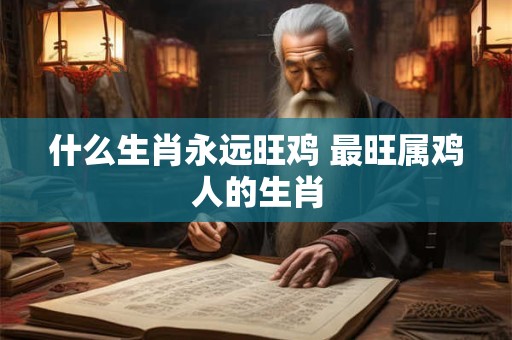 什么生肖永远旺鸡 最旺属鸡人的生肖