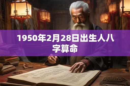 1950年2月28日出生人八字算命