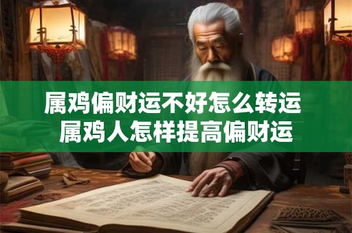 属鸡偏财运不好怎么转运 属鸡人怎样提高偏财运