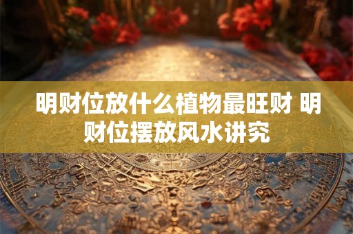 明财位放什么植物最旺财 明财位摆放风水讲究