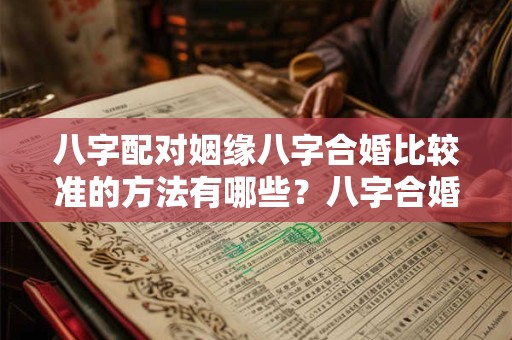 八字配对姻缘八字合婚比较准的方法有哪些？八字合婚合几个好？