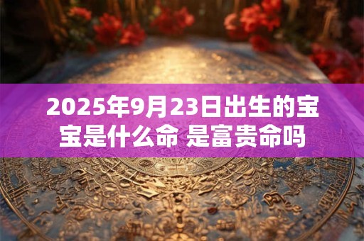 2026年9月23日出生的宝宝是什么命 是富贵命吗