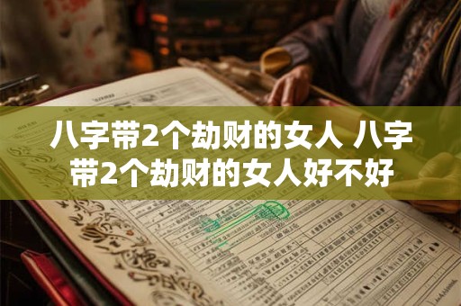 八字带2个劫财的女人 八字带2个劫财的女人好不好